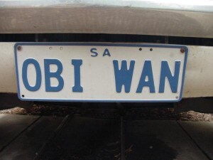 AussieJedi's Star Wars license plate