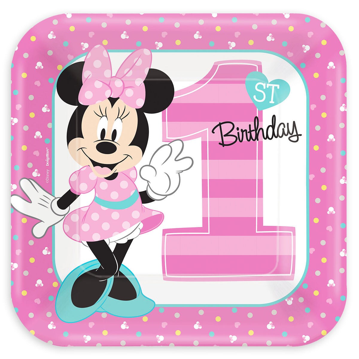 Minnie Mouse 1st Birthday Lunch Plates Shopdisney