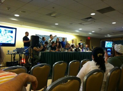 A panel of Star Wars actors at Dragon Con 2013.