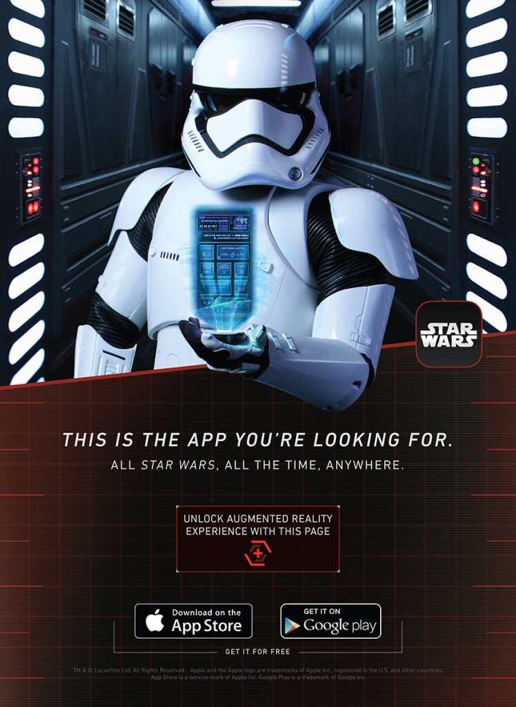 Star Wars App - augmented reality poster