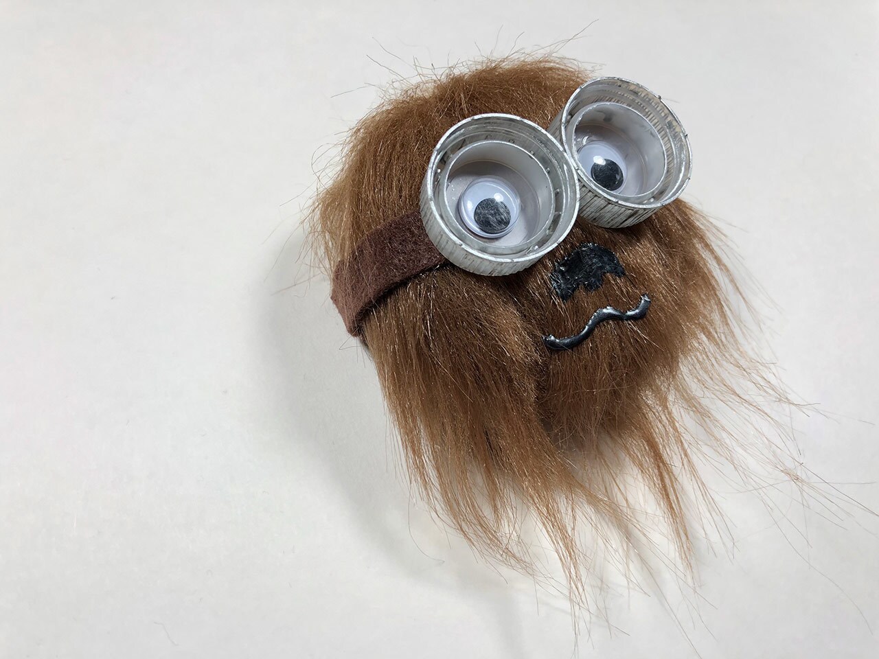 A DIY paperweight made to look like Chewbacca.