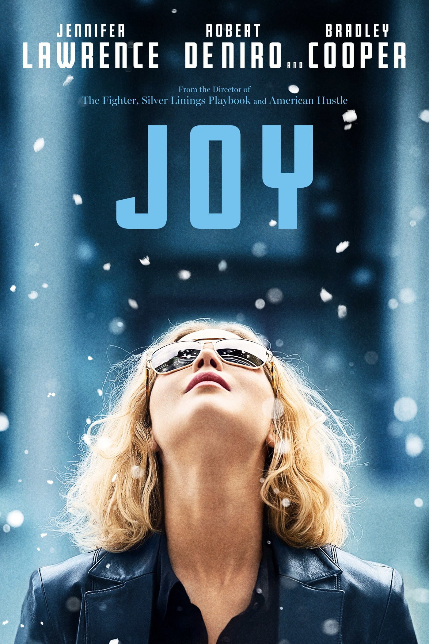 Joy starring Jennifer Laurence, Robert De Niro and Bradley Cooper movie poster