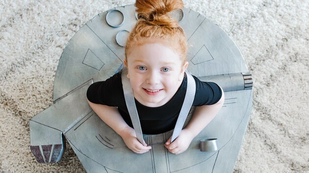 Cardboard Box Millennium Falcon | Disney DIY by Disney Family