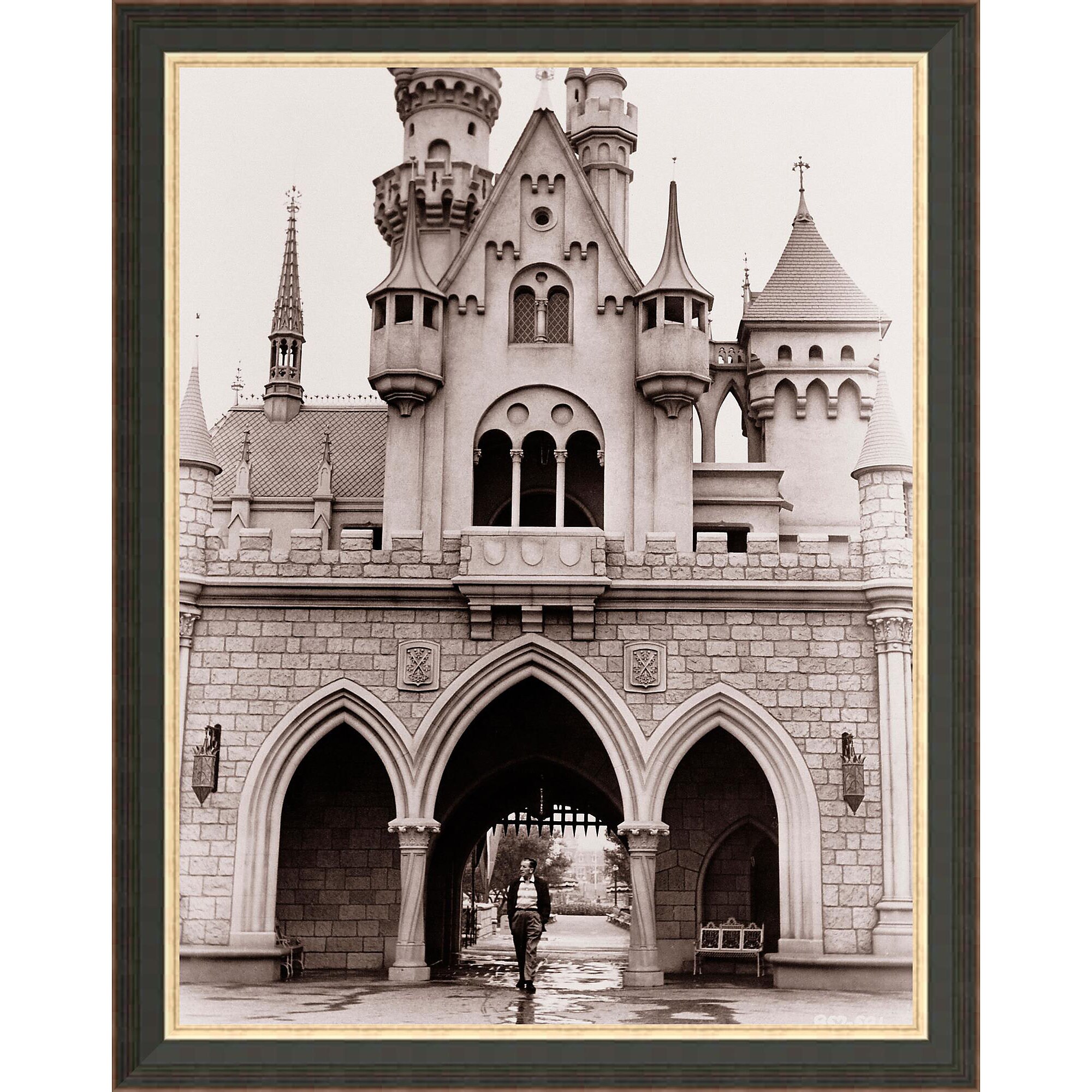 Walt Disney at Sleeping Beauty Castle Giclé