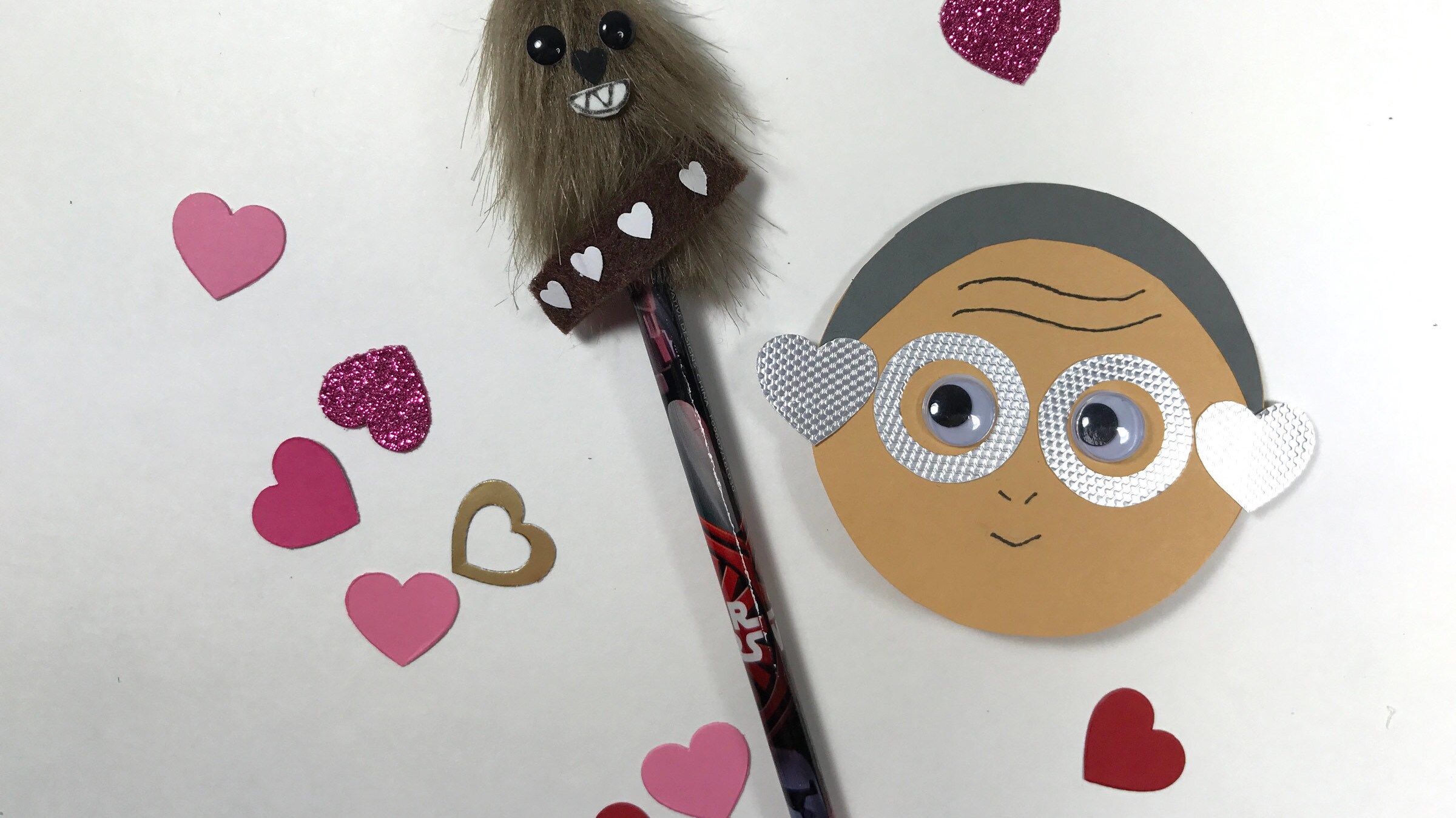 Maz Kanata Finds Her Boyfriend Chewbacca with These DIY Valentines