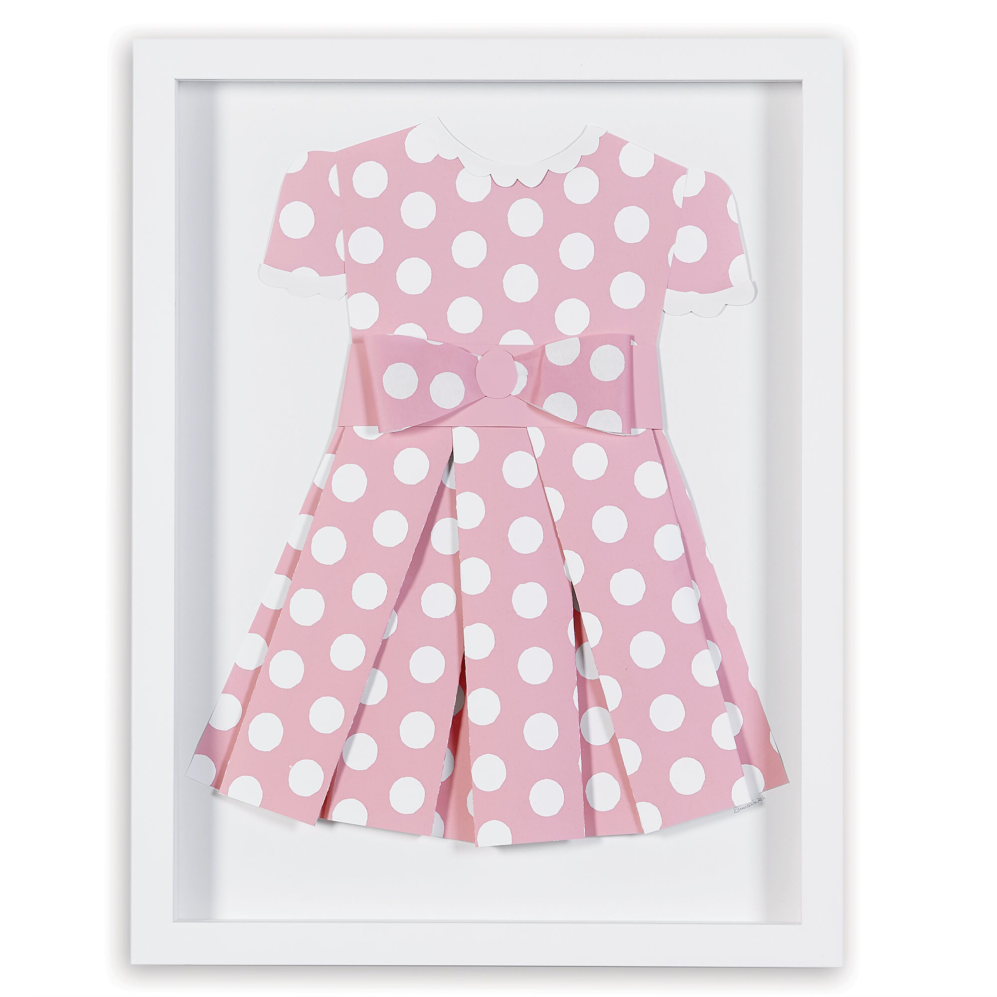 Minnie Mouse ''Pretty in Polka Dots II'' Framed Paper Art by Ethan Allen
