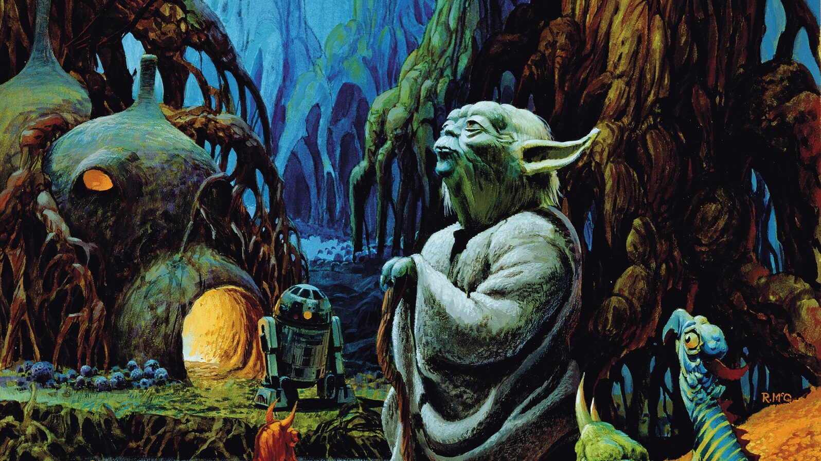 Star Wars Art: Posters - Yoda on Dagobah