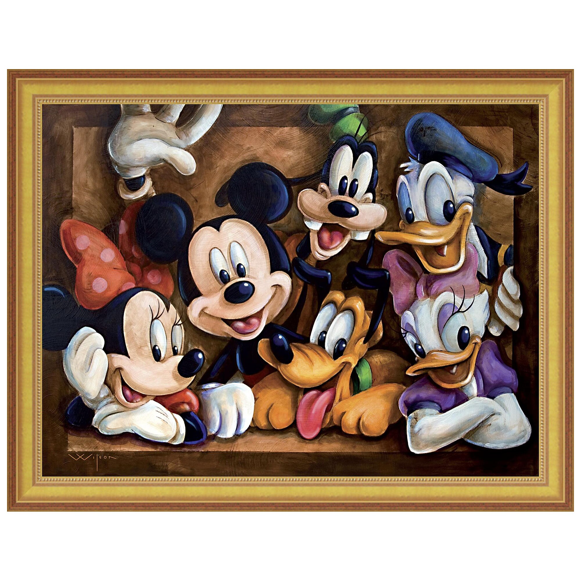 Mickey Mouse ''The Gang'' Giclée by Darren Wilson