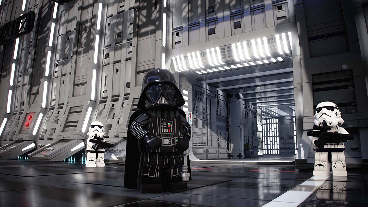 LEGO Star Wars: The Skywalker Saga gameplay of Darth Vader and Stormtroopers
