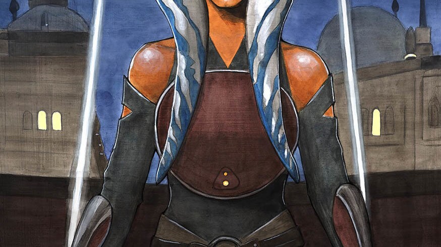 Ahsoka shown in Star Wars: Women of the Galaxy.