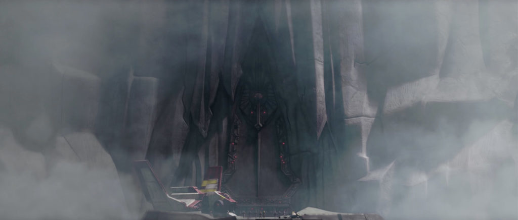 The entrance to Grievous' lair, shrouded in fog.