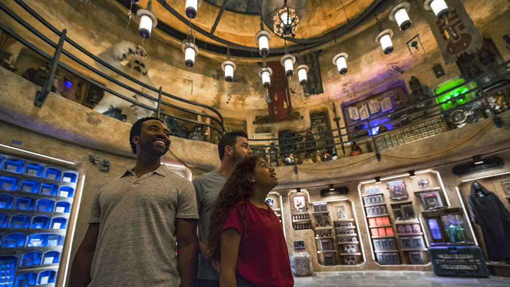 Inside shop at Galaxy's Edge