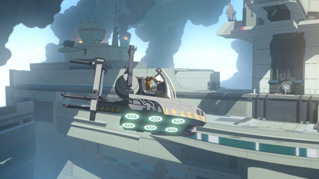 Yeager's hoverlift in Star Wars Resistance.