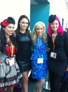This is me with our panelists Courtney Lear, Clare Grant and Tarina Tarantino!