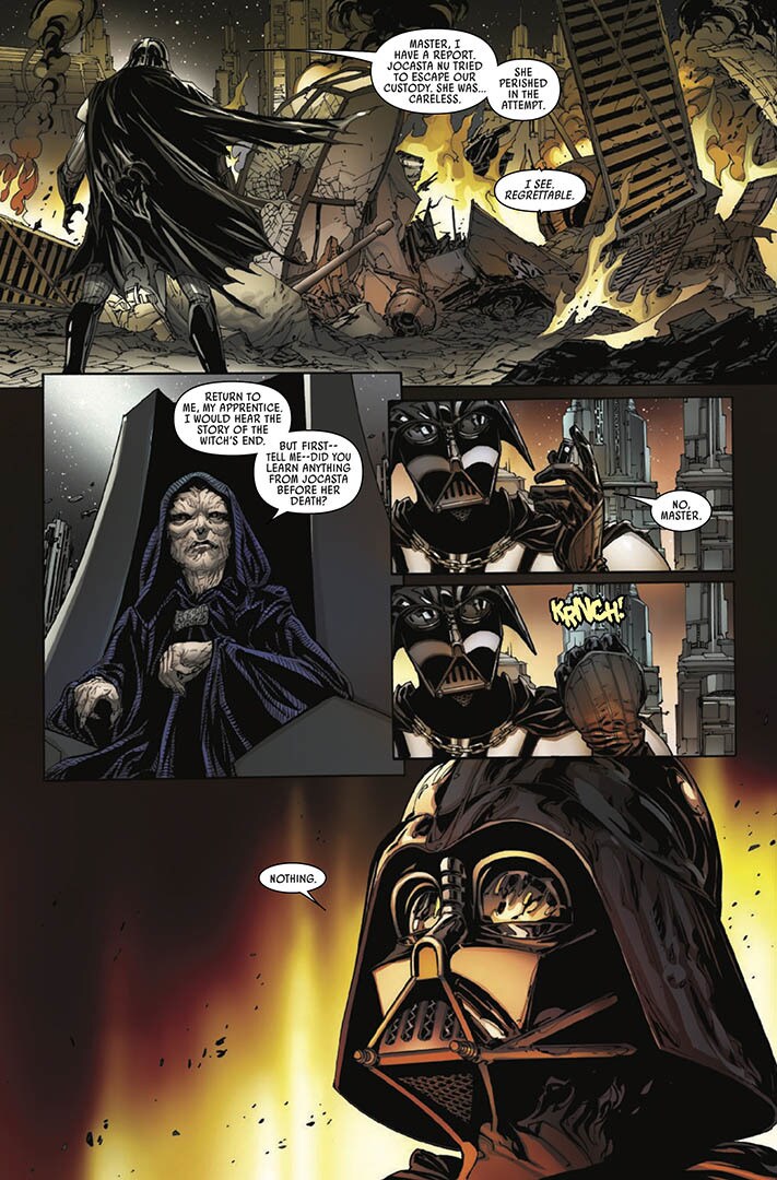 A page from Issue 10 of Marvel's Darth Vader: Dark Lord of the Sith.
