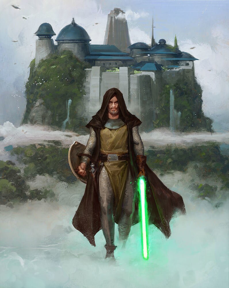 Jedi painting from Star Wars: Myths & Fables.