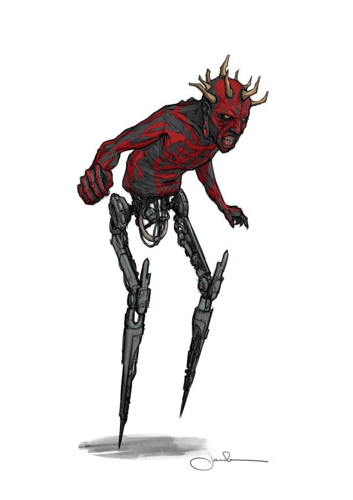 Maul concept art by Jake Lunt Davies for Solo: A Star Wars Story.