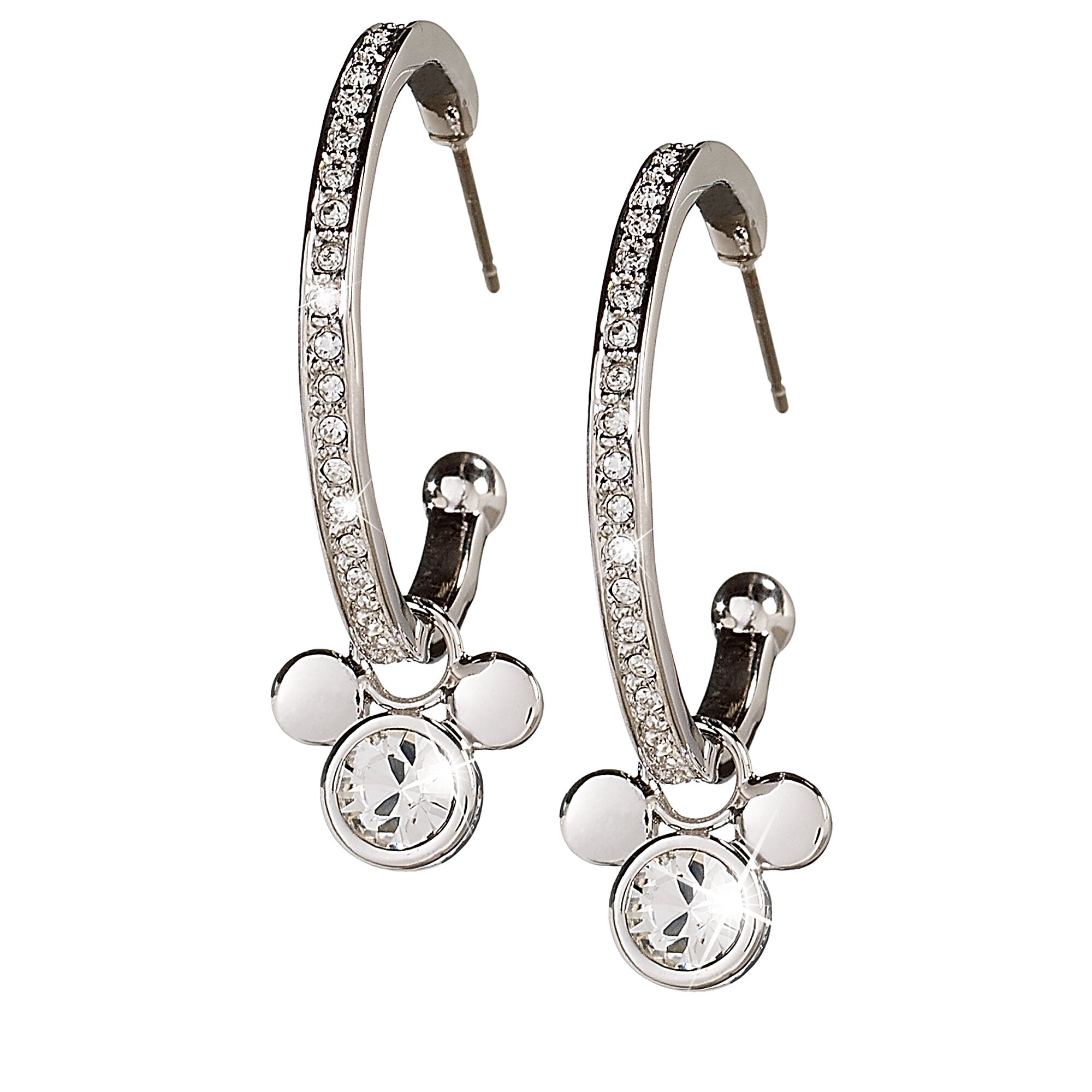 Mickey Mouse Icon Hoop Earrings by Arribas