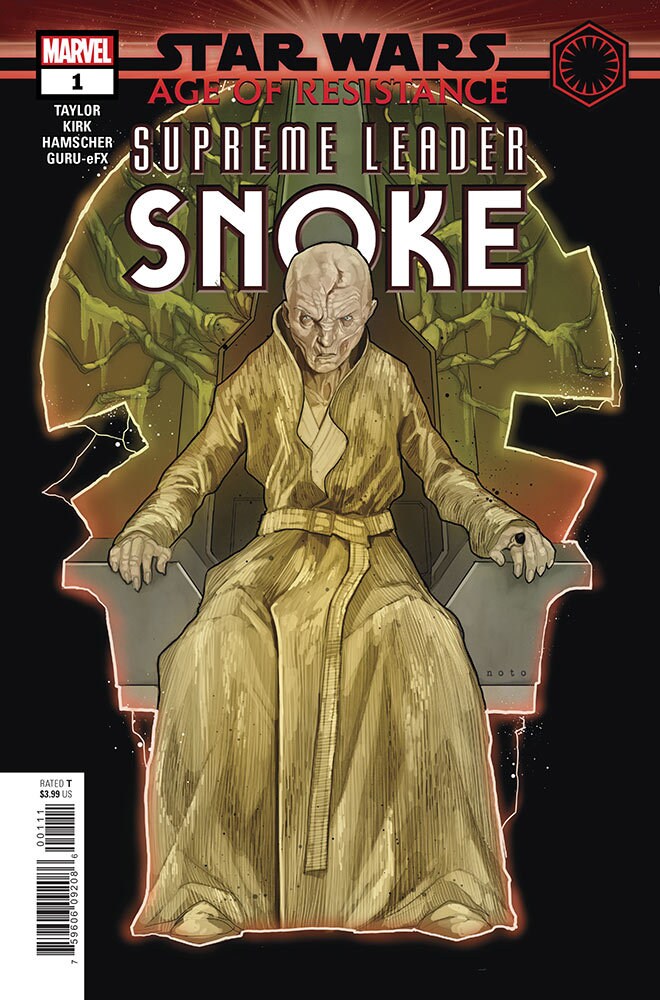 The cover of Marvel's Age of Resistance - Supreme Leader Snoke #1.