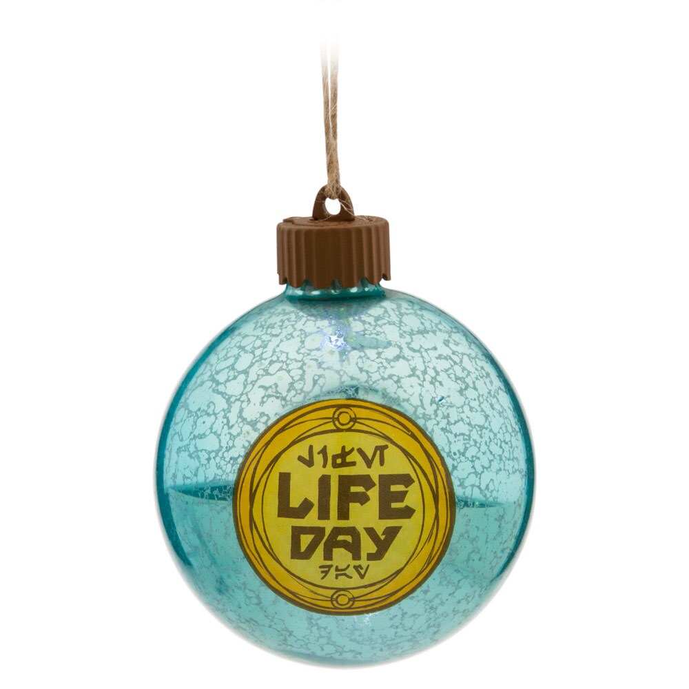Life Day ornament in the style of blue Life Day orb.