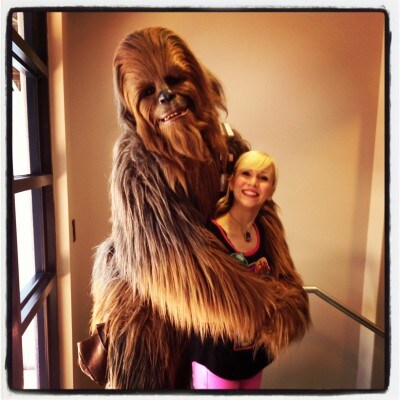 I'll close the post with some of my favorite photos of me and my best friend Chewbacca! I love our awkward Prom photo!