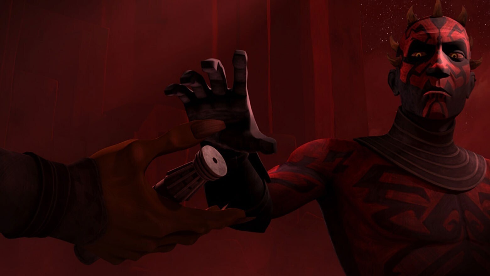 Darth Savage and Darth Maul reunite in The Clone Wars episode "Revenge"