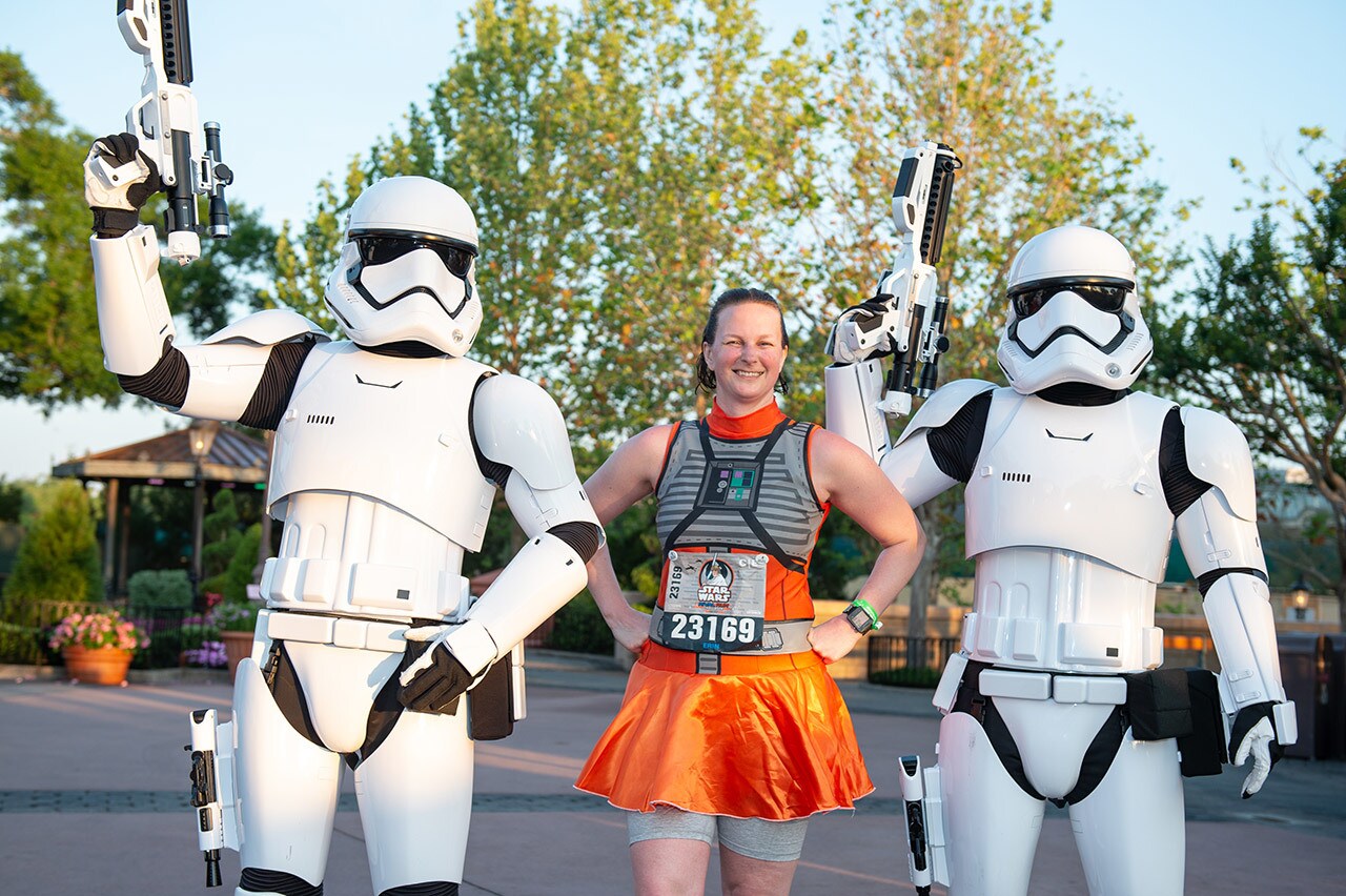Runners took part in the runDisney Star Wars Rival Run Weekend.
