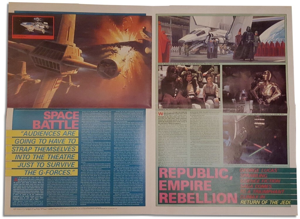 Return of the Jedi poster magazine - Space Battle