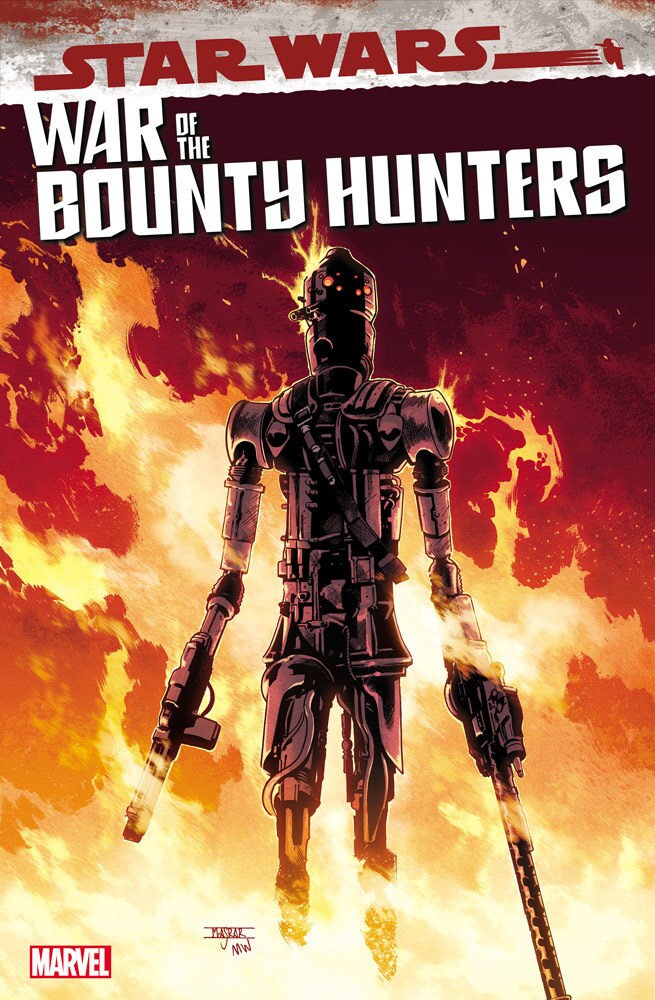 IG-88 on the cover of War of the Bounty Hunters: IG-88 #1