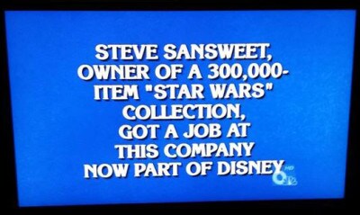 Steve Sansweet Star Wars answer on Jeopardy