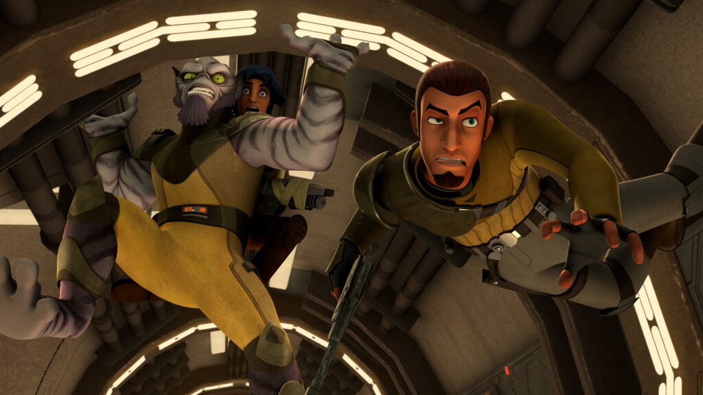 Star Wars Rebels' "Spark of Rebellion" zero G chase