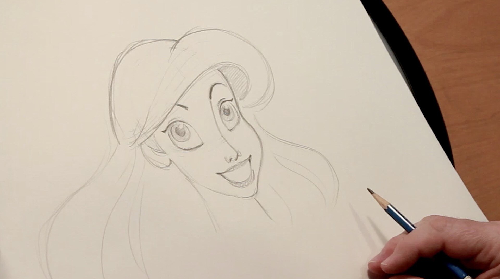 How To Draw Ariel from The Little Mermaid l Draw With Disney Animation