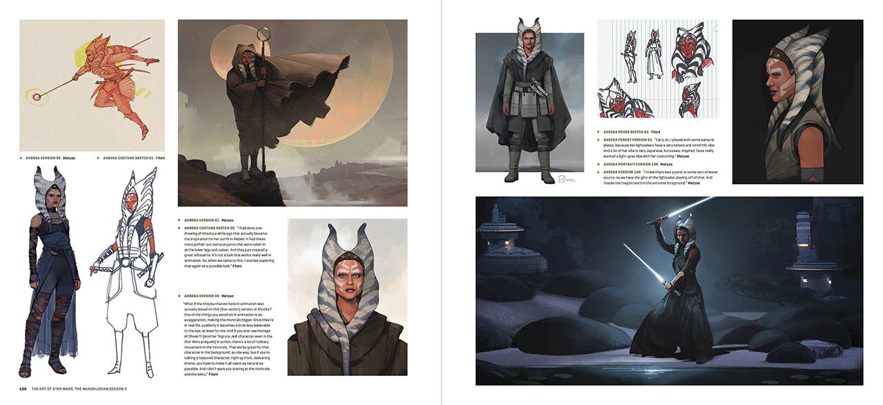 The Art of The Mandalorian (Season 2) Ahsoka Tano spread