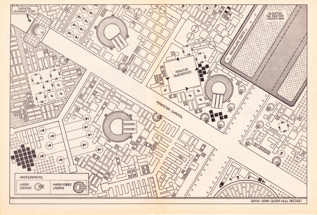 Star Wars Weekly No. 3 - Death Star layout