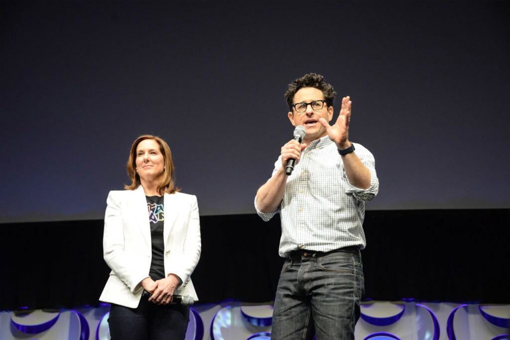 Kathleen Kennedy and J.J. Abrams at Star Wars Celebration Anaheim.