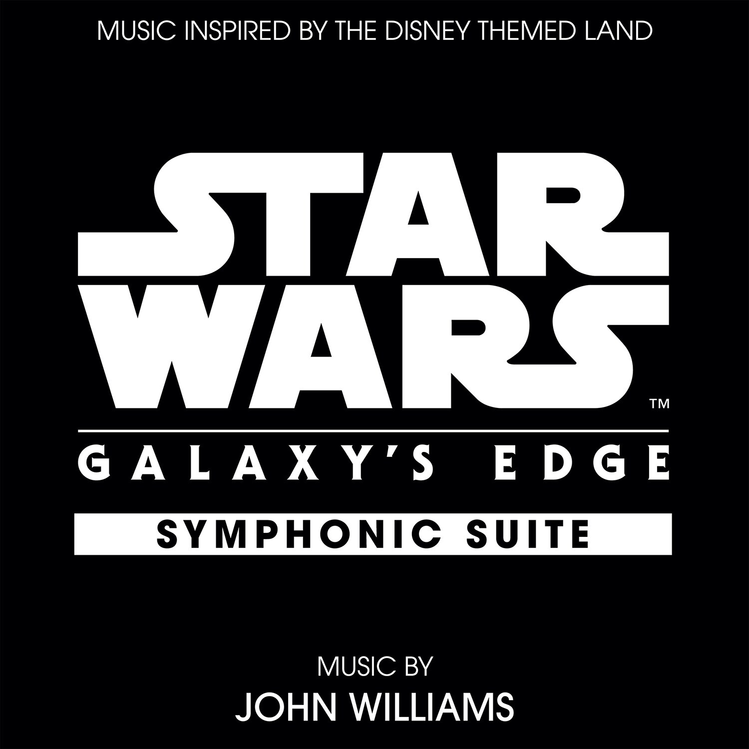 Single cover art for the Star Wars: Galaxy's Edge symphonic suite, composed by John Williams.
