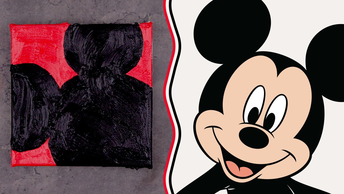 Oil Paint Art Inspired by Mickey Mouse | Disney Family