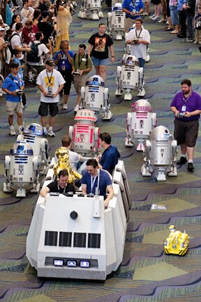 R2 Builders and the Rebel Troop Carrier at Celebration V