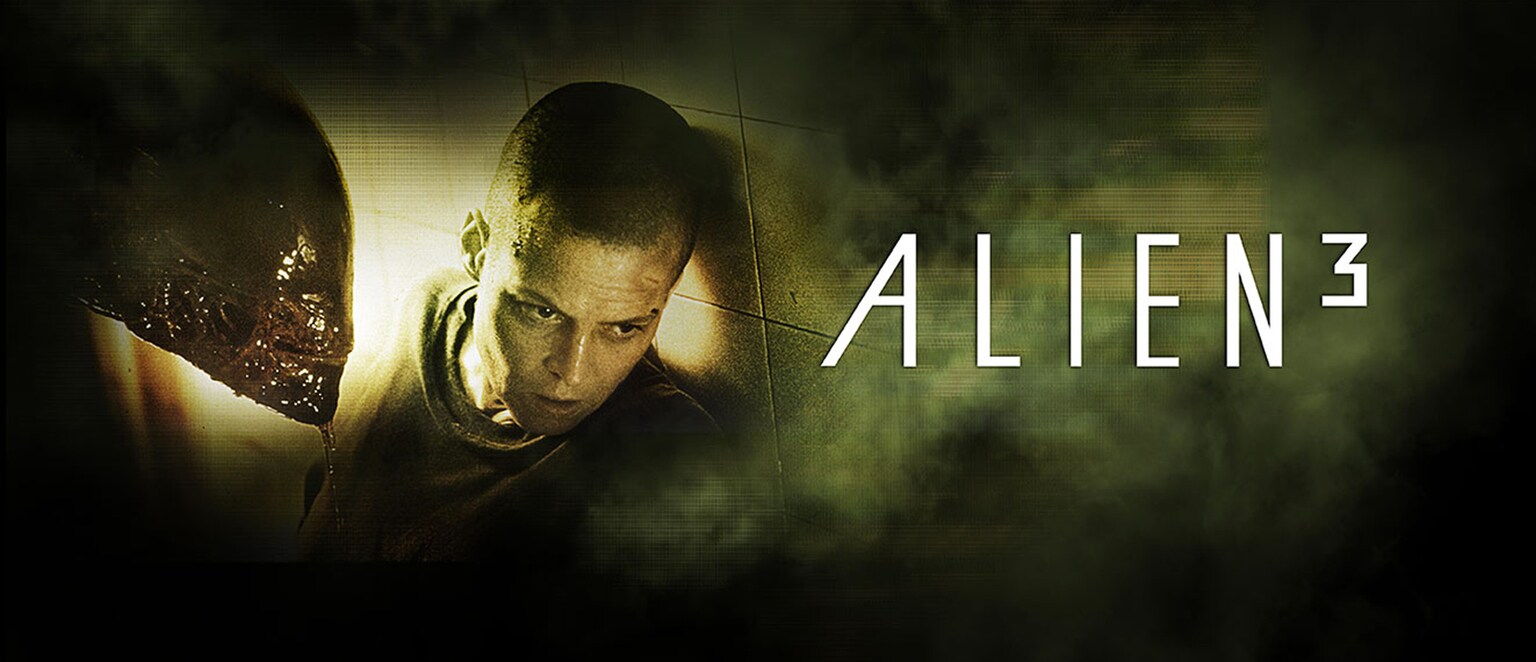 Character Ellen Ripley (actor Sigourney Weaver) with an alien from the movie "Alien3"