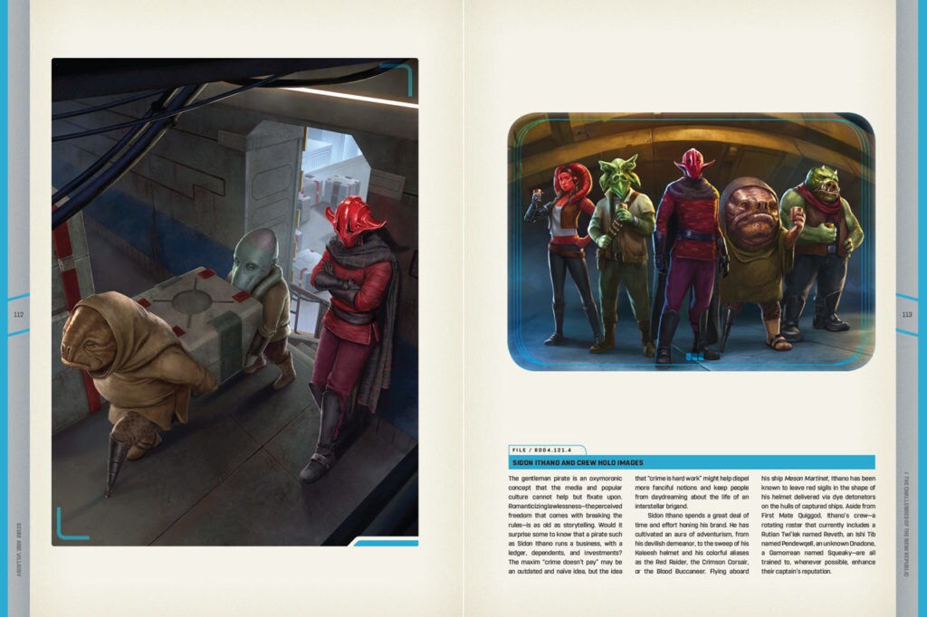 On the left, three members of Sidon Ithano's crew load cargo while on the right, Sidon's full crew poses.