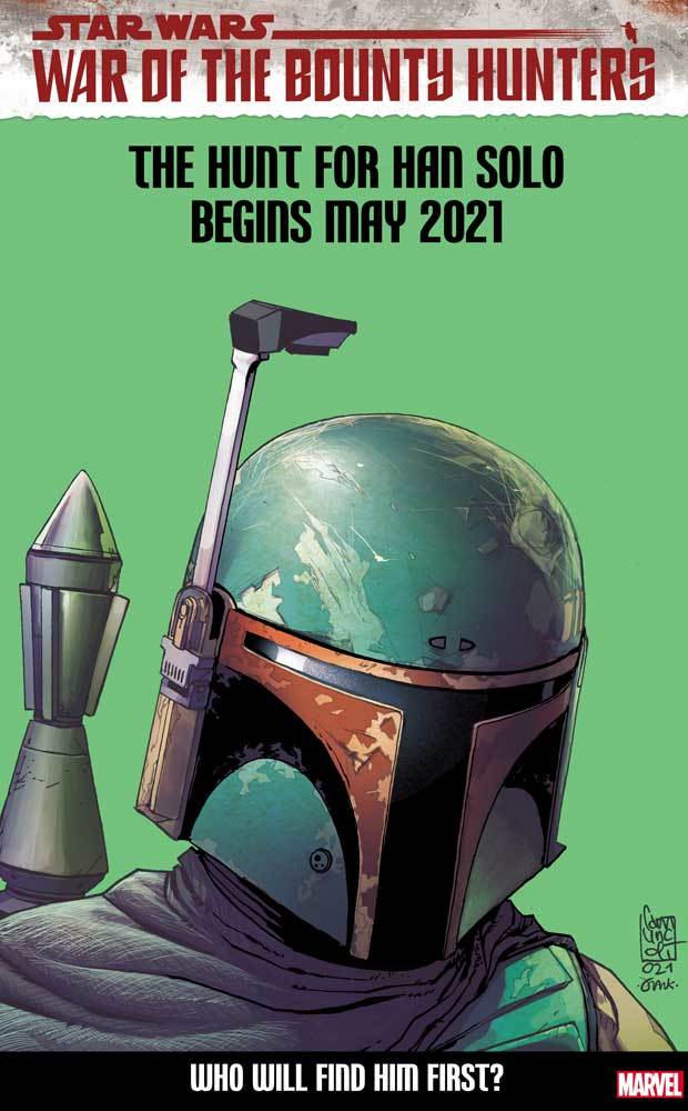 Star Wars: War of the Bounty Hunters #2 variant cover featuring Boba Fett.