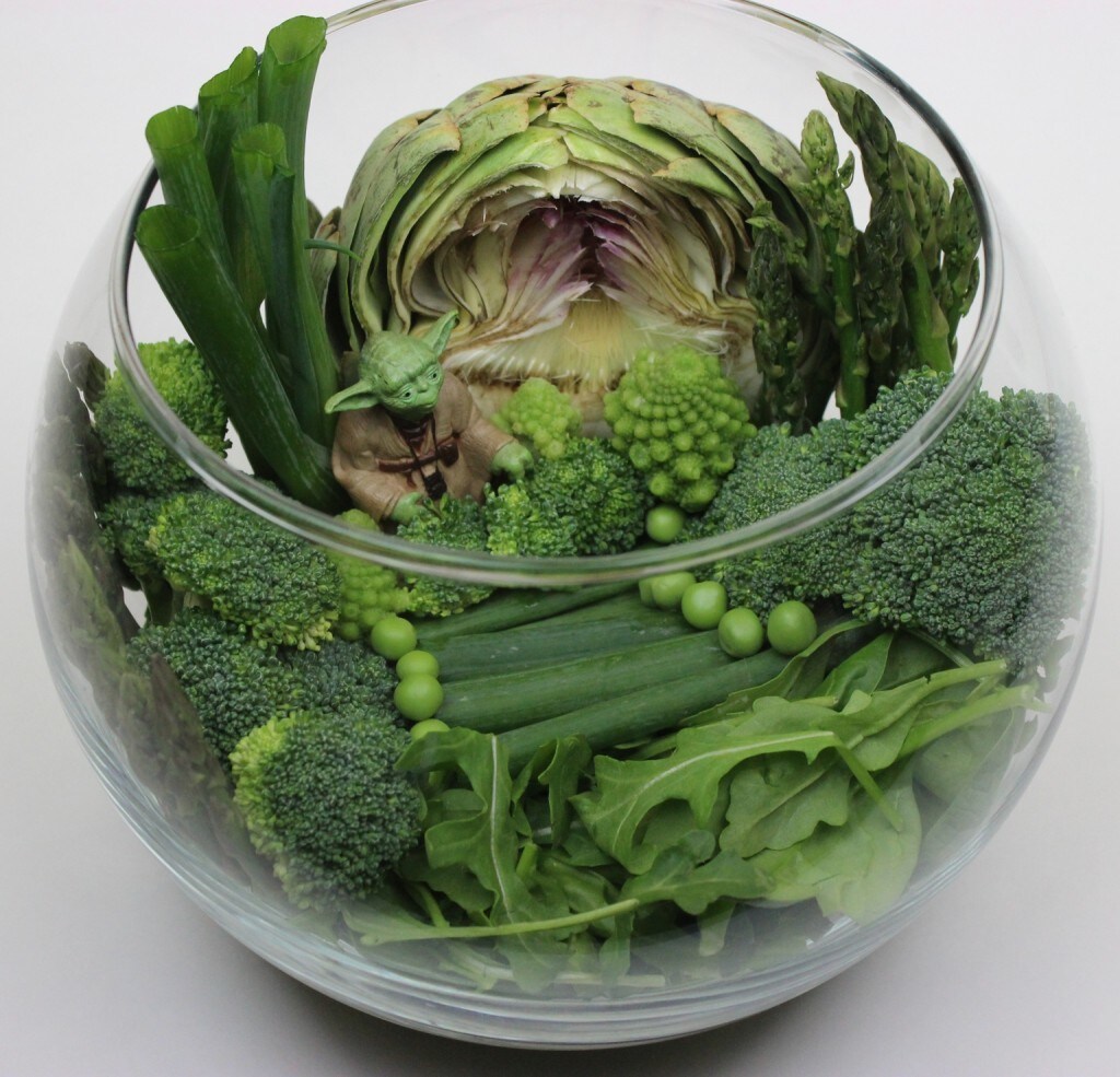 Yoda Vegetable Terrarium in Bowl