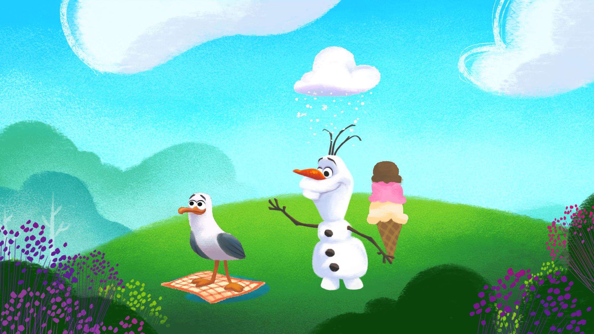 Olaf’s Summer Sticker Spree | Disney Games