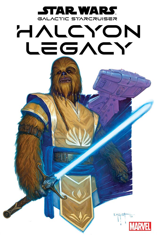 Burryaga on the cover of Star Wars: Galactic Starcruiser Halcyon Legacy #1.