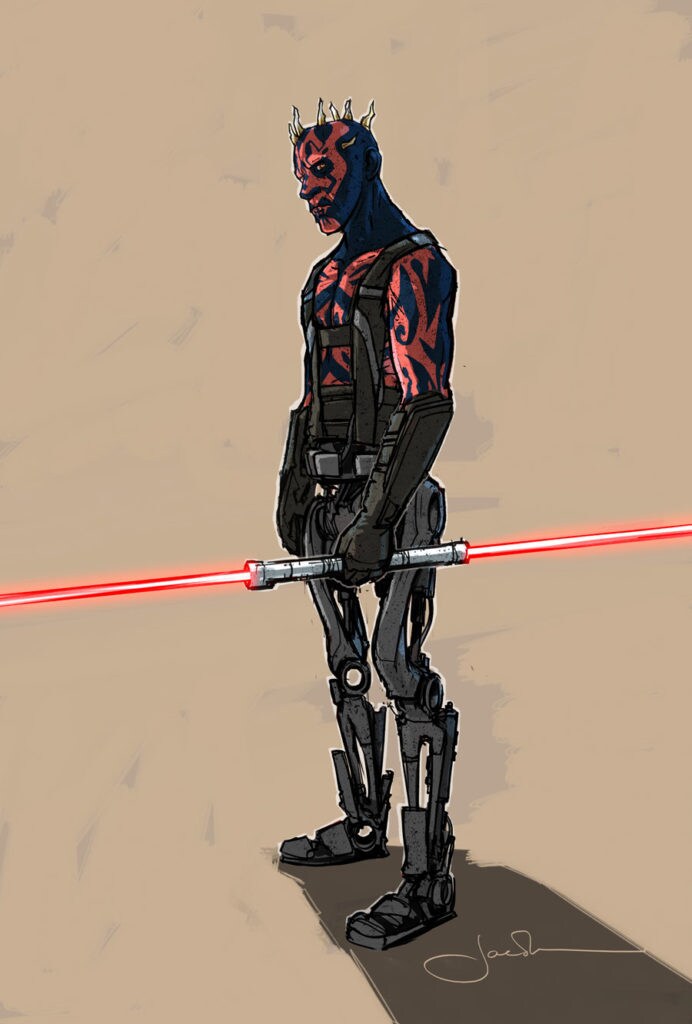 Maul concept art by Jake Lunt Davies for Solo: A Star Wars Story.