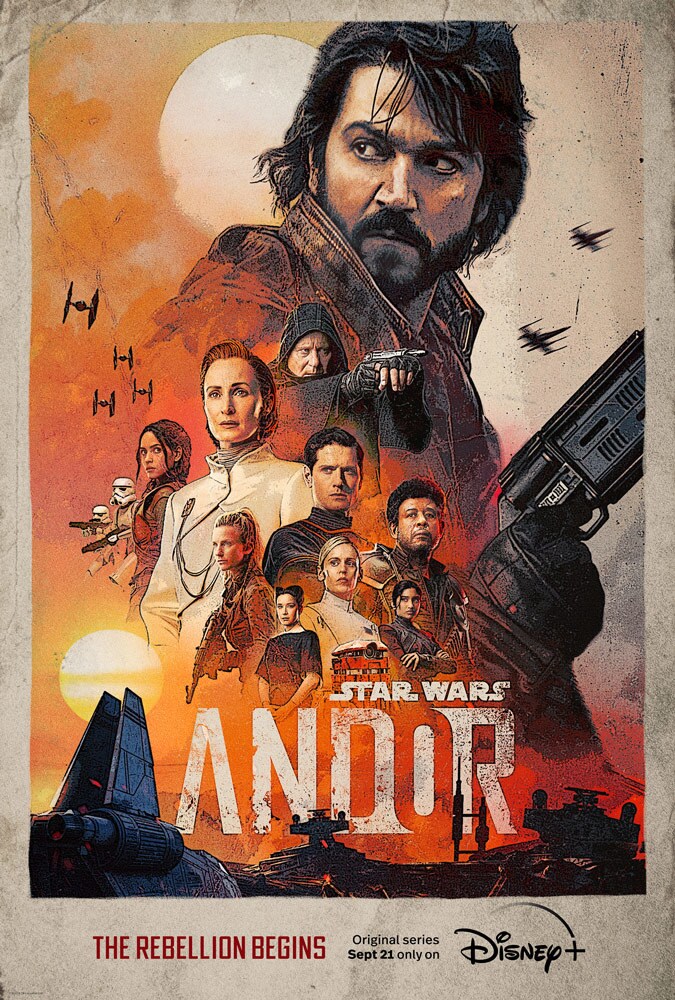 New 'Andor' Poster Revealed Featuring Main Cast and Caption The Rebellion Begins - Star Wars News Net