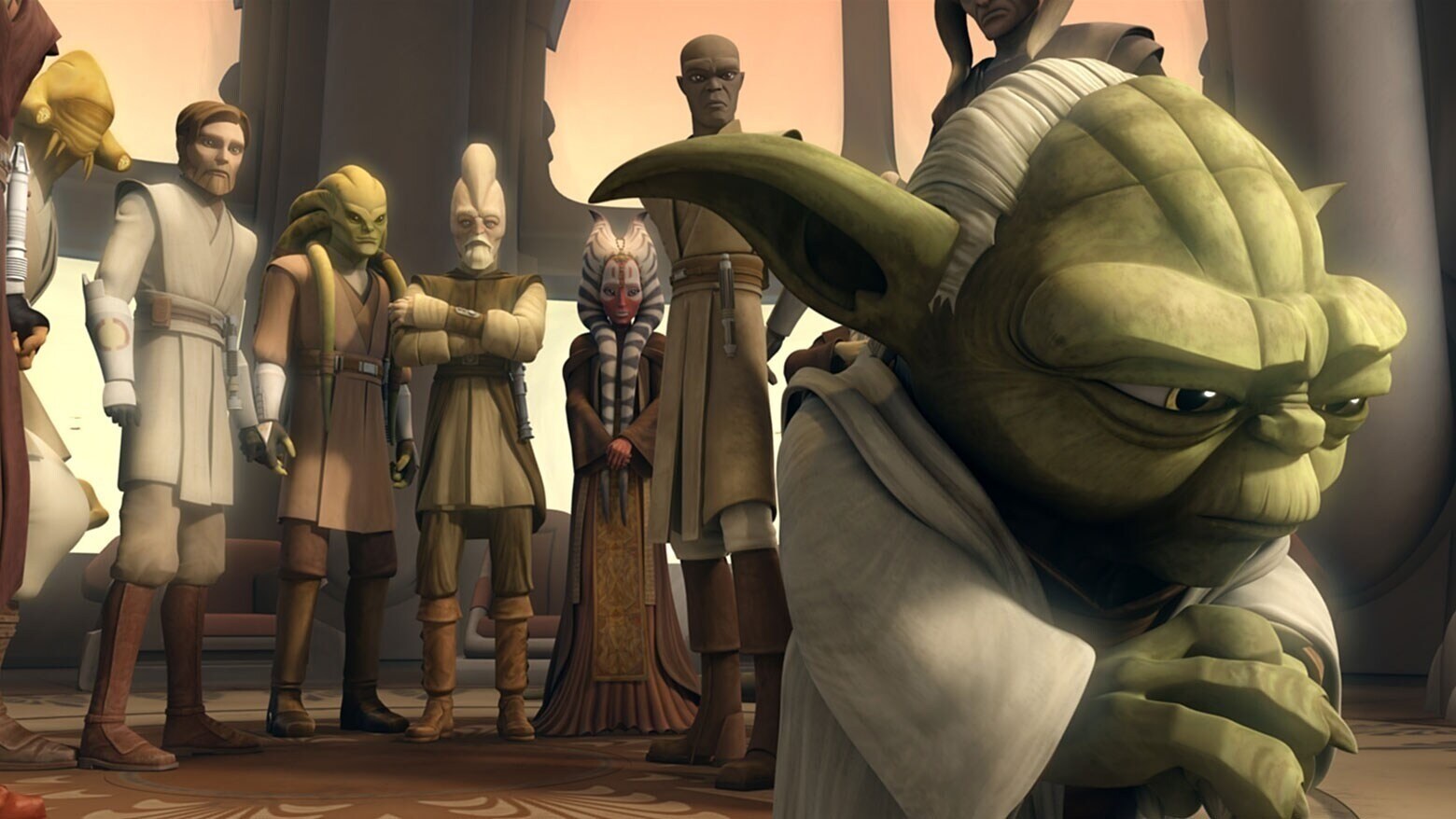 Yoda and The Jedi Council in The Clone Wars