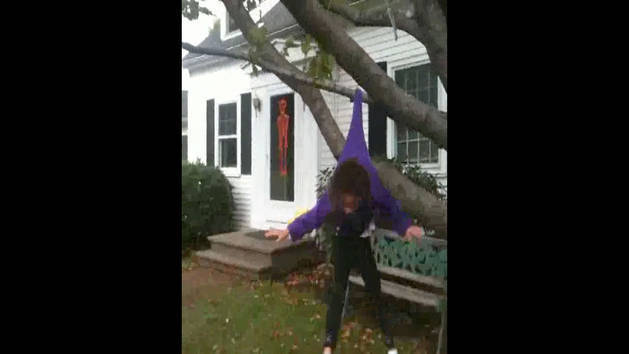 Girl Gets Caught in Tree