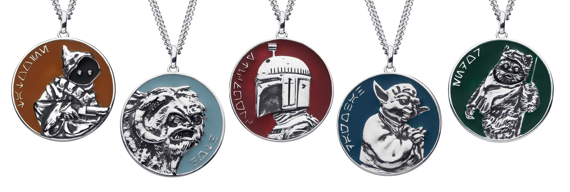 Planetary medallions from the new RockLove X Star Wars collection.
