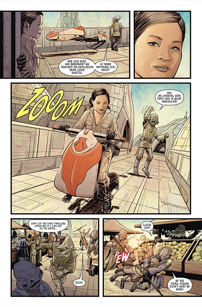 A page from Marvel's Journey to Star Wars: The Rise of Skywalker - Allegiance #4